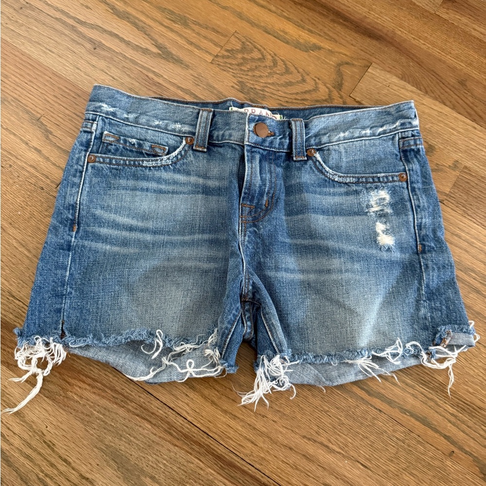 Women’s  Brand Frayed Blue Jean Shorts